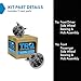 TRQ Front Driver and Passenger Side Wheel Bearing and Hub Assembly Set 2 Piece Compatible with 2006-2010 Hummer H3 2009-2010 H3T