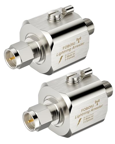 Parafoudre coaxial de type F pour sécuriser la télévision du salon