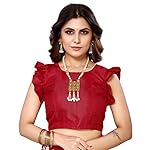 Yashika-Womens-Khadi-Saree-With-Blouse-PieceURMI-RED