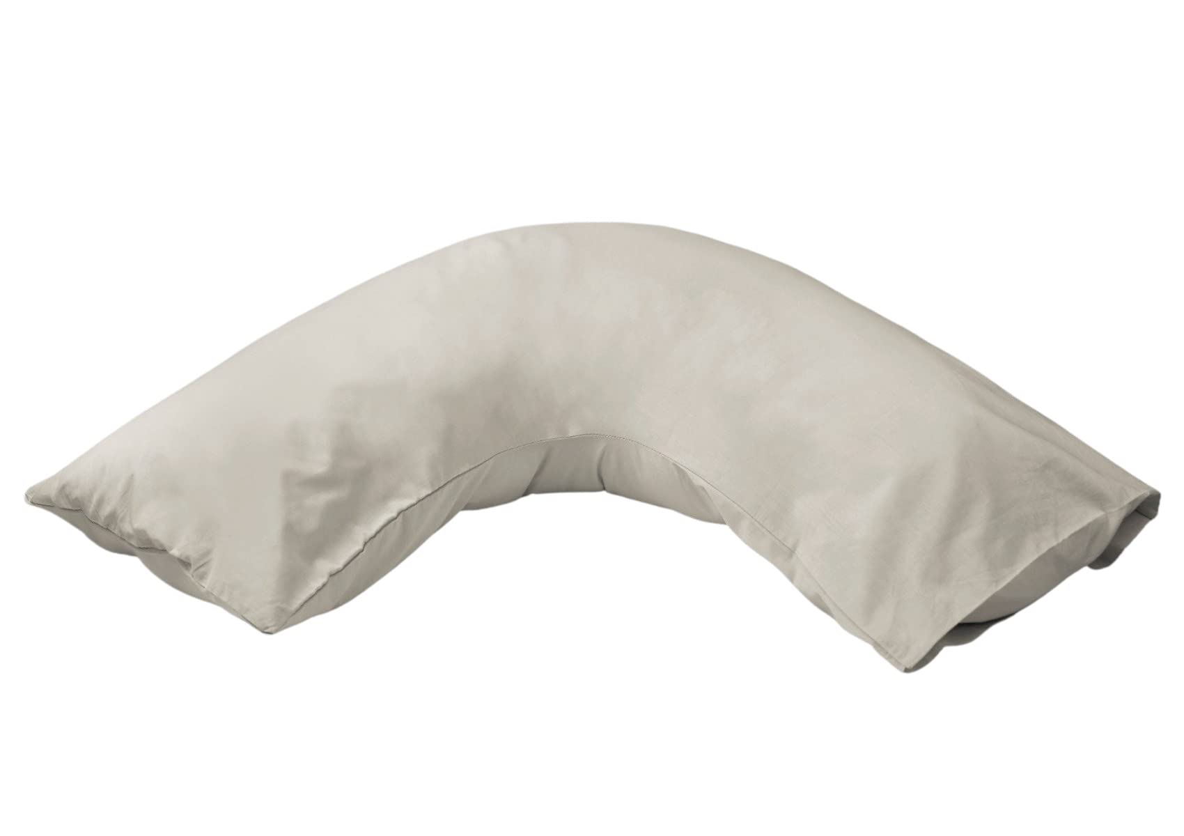 Emma Barclay 180 Thread Count Percale V- Shaped Pillowcase in Ivory - V-Shape Pillowcase — image 1