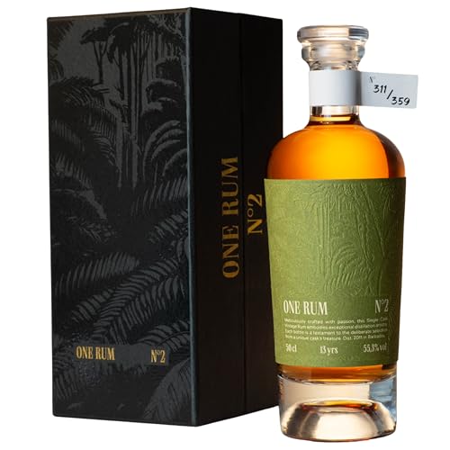 ONE RUM No. 2: Barbados | 13 años de añejamiento | Alambique Pot/Column | Limitado a 359 botellas | 55,3% vol.