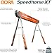 Bora Portamate Speedhorse XT Sawhorse Pair- Two pack, 30-36 inch height adjustable Legs, Metal Top for 2x4, Heavy Duty Pro Bench Saw Horse for Contractors, Carpenters - PM-4550T,Orange