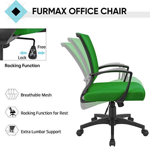 image for Furmax Office Chair Ergonomic Computer Desk Mesh Chair Mid Back Swivel