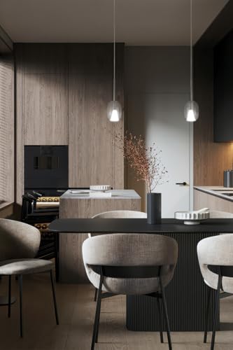 Suspension en verre Gioia or poli Rossini, lustre design d'exception