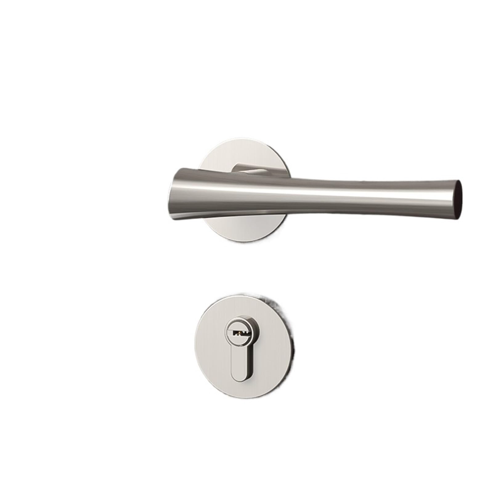 Serrure de porte de chambre à coucher haut de gamme en Brushed Nickel
