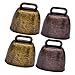 FUNOMOCYA 4pcs Pet Anti- Lost Bell Vintage Cow Bells Bell Ornament Tiny Bells Small Shepherd Ring The Bell Accessories Iron Noise Makers Farm Bells Cow Bell Decorations Ringing Bells
