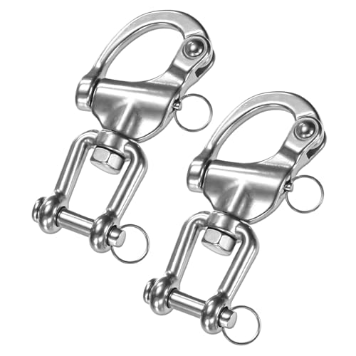 Mousqueton degagement rapide en inox 316 pour bloquer les torsions de cordage voile