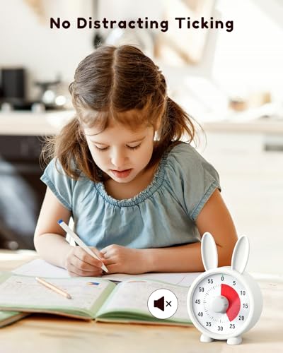 Stouchi Visual Timer for Kids [Upgraded] Rechargeable Visual Schedule for Toddlers Autism with Protective Case, 60 Minute Magnetic Countdown Study Timer for Classroom Homeschool Kitchen - Thumbnail 7