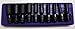 Westward 4PRF2 Impact Socket Set, Univ, 3/8 Dr, Deep, 10 Pc