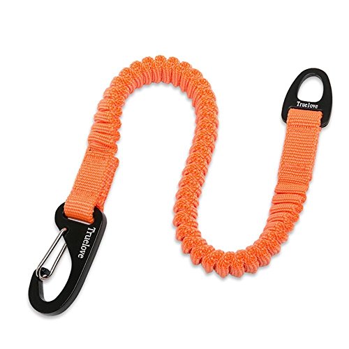 Louvra Orange Dog Leash, Nylon Bungee with Shock Absorber