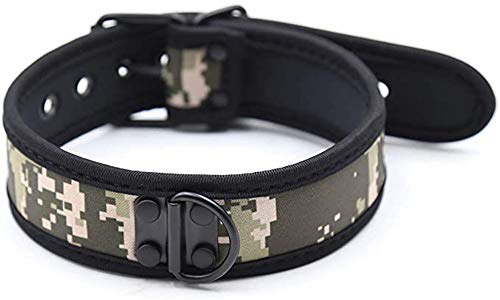 HOT DREAM Neoprene Puppy Custom Choker Collar for Men Women (Camouflage) by HOT DREAM - Used condition - US$9.21
