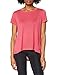 Under Armour UA Whisperlight SS Foldover Camiseta, Mujer, Rosa (Impulse Pink/Impulse Pink/Tonal 671), XS