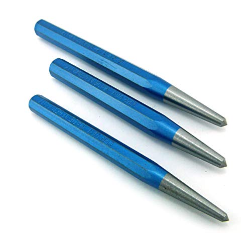 Körner 8-kant Chrom-Vanadium-Stahl CV 1 Ankörner vergüteter Schlagkopf DIN 7250 Konische Dornform 120x10 mm 120x12mm 150x12mm (120 x 10 mm)