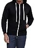 Love My Fashions® Men Full Zipper Plain Hoodie with Front Pockets Hoody for Casual Wear & Workout Black #2