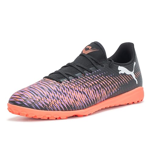 PUMA Future 8 Play Turf Trainer - Tenis de fútbol para hombre, Puma Negro-puma Blanco-rojo brillante, 41 EU