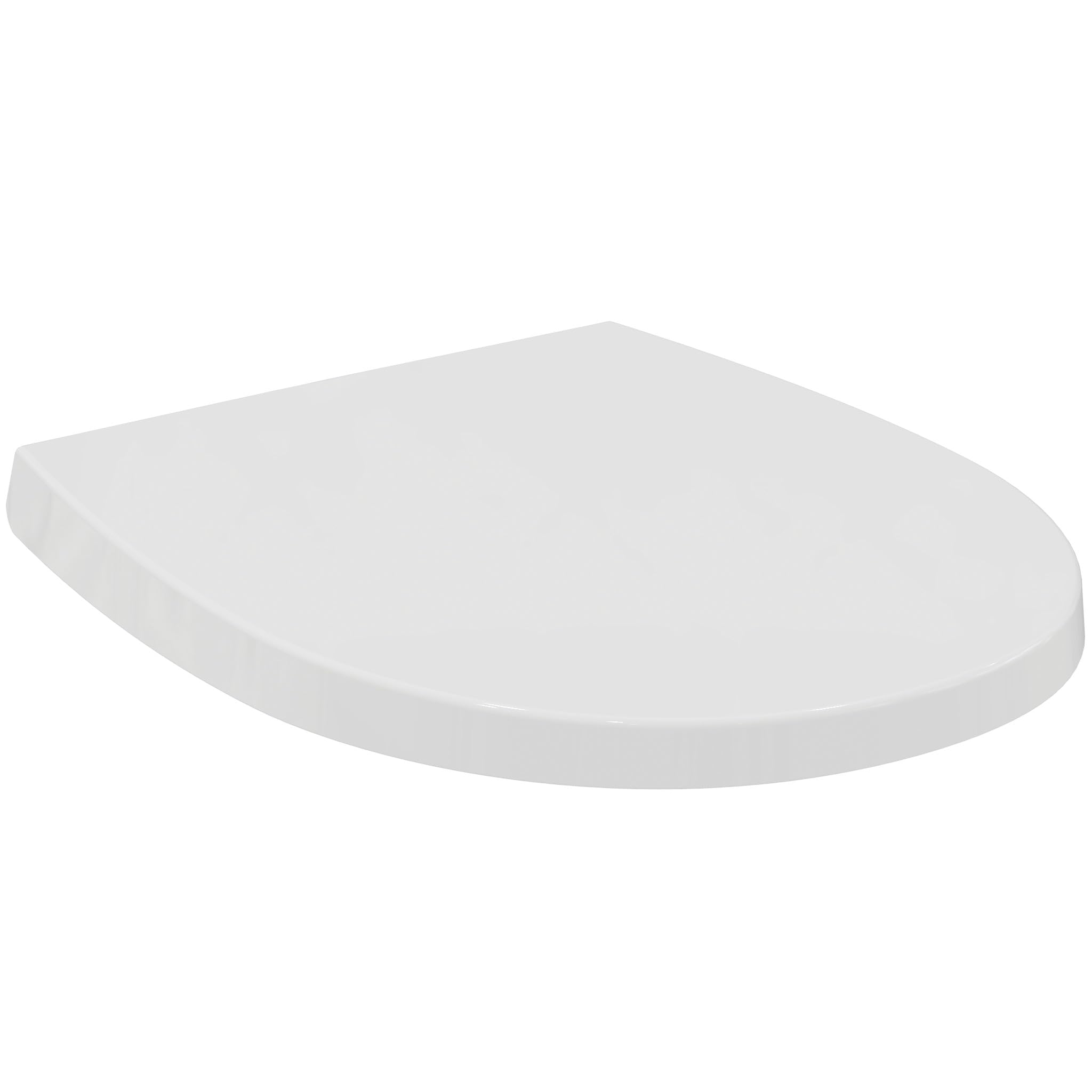 Ideal Standard – Tirso Toilet seat and Cover, Wrapover Design, Universal Shape, Soft-Close seat with Quick-Release Function for Easy Cleaning, Antibacterial, Scratch-Resistant duroplast, White Glossy