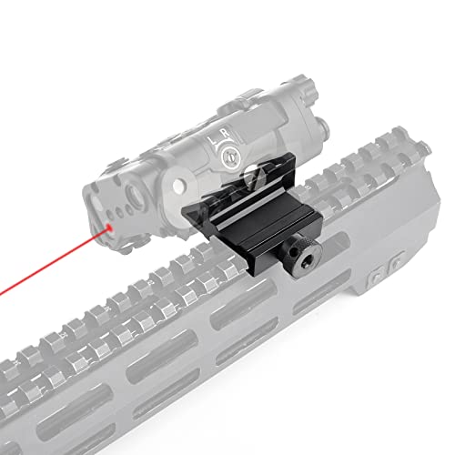 Qiruimy 45 Degree Offset Mount, 4 Slots Offset Picatinny Rail Mount For Flashlights And Rifle Laser Red Dot Sights, Airsoft Picatinny Rail Accessories #TOP3