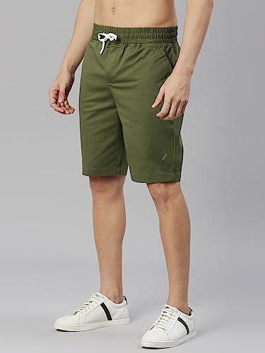 Image of Thomas Scott Men's | Solid | Chino Shorts | Regular Fit | Cotton Elastane | Above Knee | Casual Short