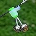 Tnyvm 10 PCS Silver Fishing Rod Bells Double Bell 1.89 Inch,Dual Alert Fishing Bells for Rods, Green Galvanized Fish Bite Alarm Portable Reusable Bite Indicator for Night Fishing Bite Indicators