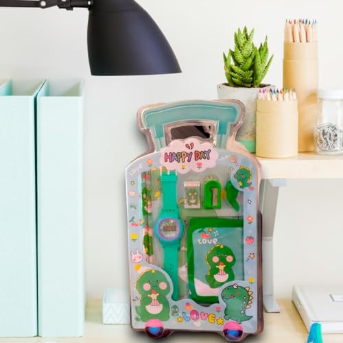 Shopping Dreams Conjunto de papelaria infantil para presente escolar 6 peças de papelaria com desenh