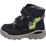 PEPINO BY RICOSTA BIXI Jungen, Kinder Boots,Winterstiefel,Winter-Boots,Outdoor-Kinderschuhe,Lammfell-Stiefel,gefüttert,warm,wasserdicht,see/nautic (Blau)