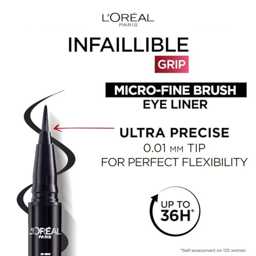 Infailible Grip 36H eye liner micro fin #01 obsedienne - vue 4