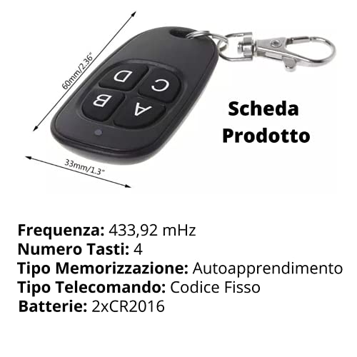 PATABIT 2X Telecomando Cancello Universali |