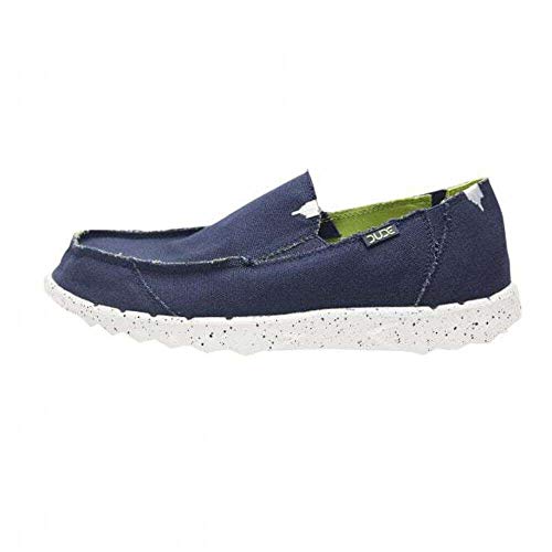 Mocasines de lona Hey Dude Hombres Farty Funk Lima Marina 42 EU calzado informal y fresco