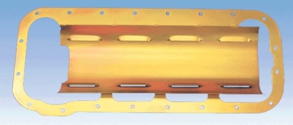 Milodon 32224 Gold Zinc Plated Louver Designed Windage Tray for Ford 352/390/428
