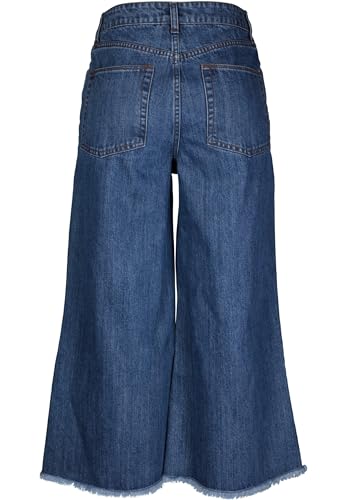Damen denim culotte Urban Classics jean ample confortable hanches larges