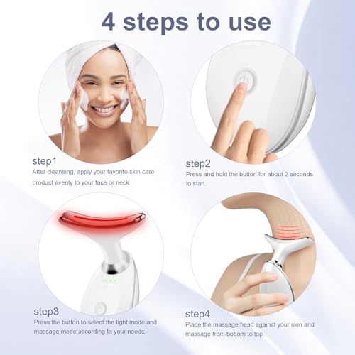 facial massager7 color led light therapy for face and neckportable beauty skin care tools