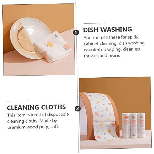 Paños de cocina desechables de alta absorción en húmedo y seco para encimeras y ollas, 4 rollos 8