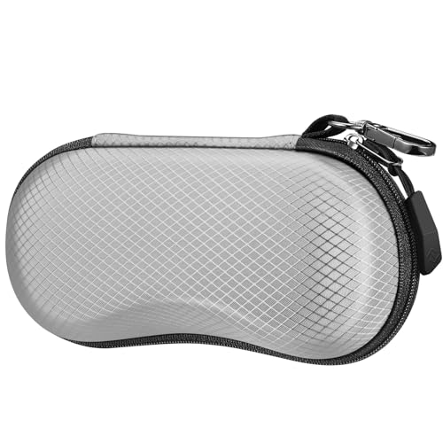 Image of FINTIE Sunglasses Case, Hard EVA Shell Shockproof Sport Glasses Case with Metal Carabiner Travel Zipper Eyeglasses Holder