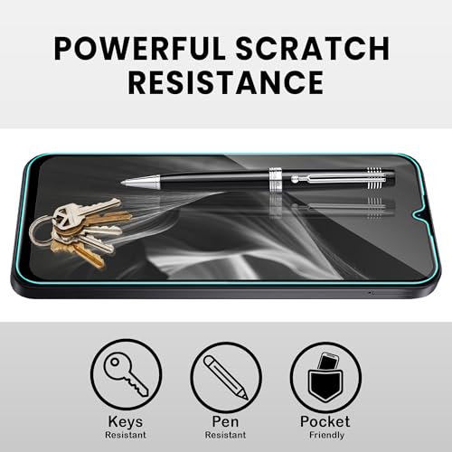 Image of FIRST MART Military-Grade Gorilla Tempered Glass For Poco C85x (6.9 Inch) With Edge To Edge Screen Coverage and Easy Installation Kit| Black
