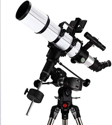 Telescopio Refractor de 500 mm de Longitud Focal, película Verde Multicapa con Montura ecuatorial, Color Blanco (motorizado)