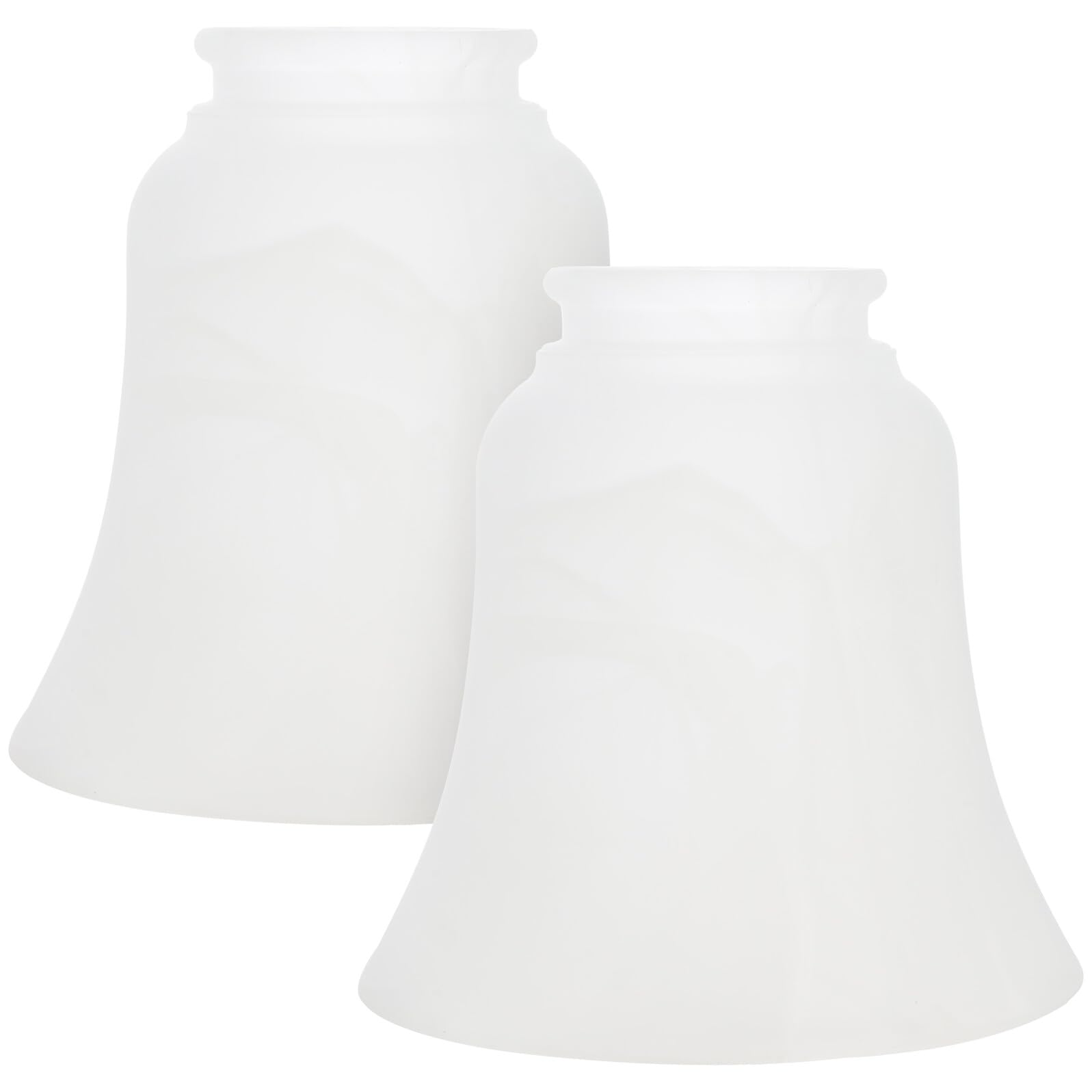 Pantallas De Vidrio Para Luminarias E27 De Nieve, Pantalla De Lámpara De Cristal Transparente, Repuesto Para Lámparas De Techo y Colgantes, Uso En Salón y Comedor, Pack 2 Unidades