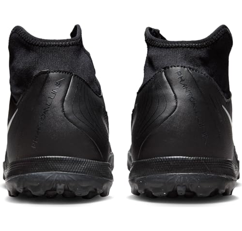 Nike Phantom Luna 2 Academy TF High-Top Soccer Shoes (FJ2566-001, Black/Black) Size 123