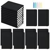 INTERWARM 20 Pack Pocket Small Notebooks Bulk, A6 Pocket Journals Hardcover College Ruled Lined Journals Portable Notepad with Adhesive Notes for Work Office Supplies, 3.7x5.6 Inch, Black