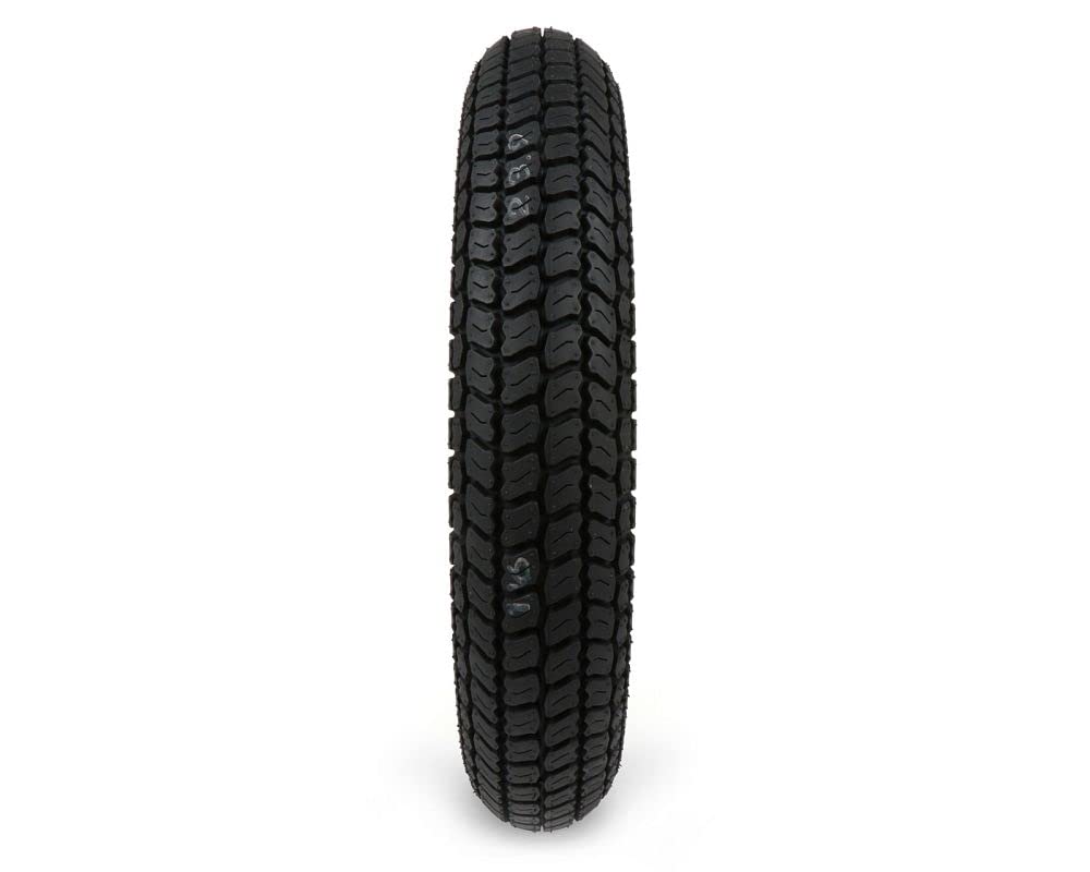 BGM Reifen 3.50-10 Zoll TT 50P 150 km/h, kompatibel mit Vespa, Lambretta | Reinforced-Schwarzwandreifen für 10-Zoll-Felgen mit Schlauch; Classic-Profil, Silica Compound, Sommerreifen, 1 Stück, Gummi