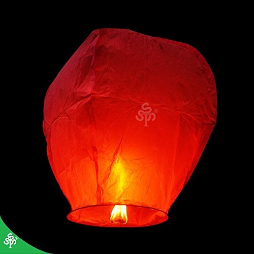 JASSINS Sky Lanterns 14 Pack - Assorted Colors - Thumbnail 5