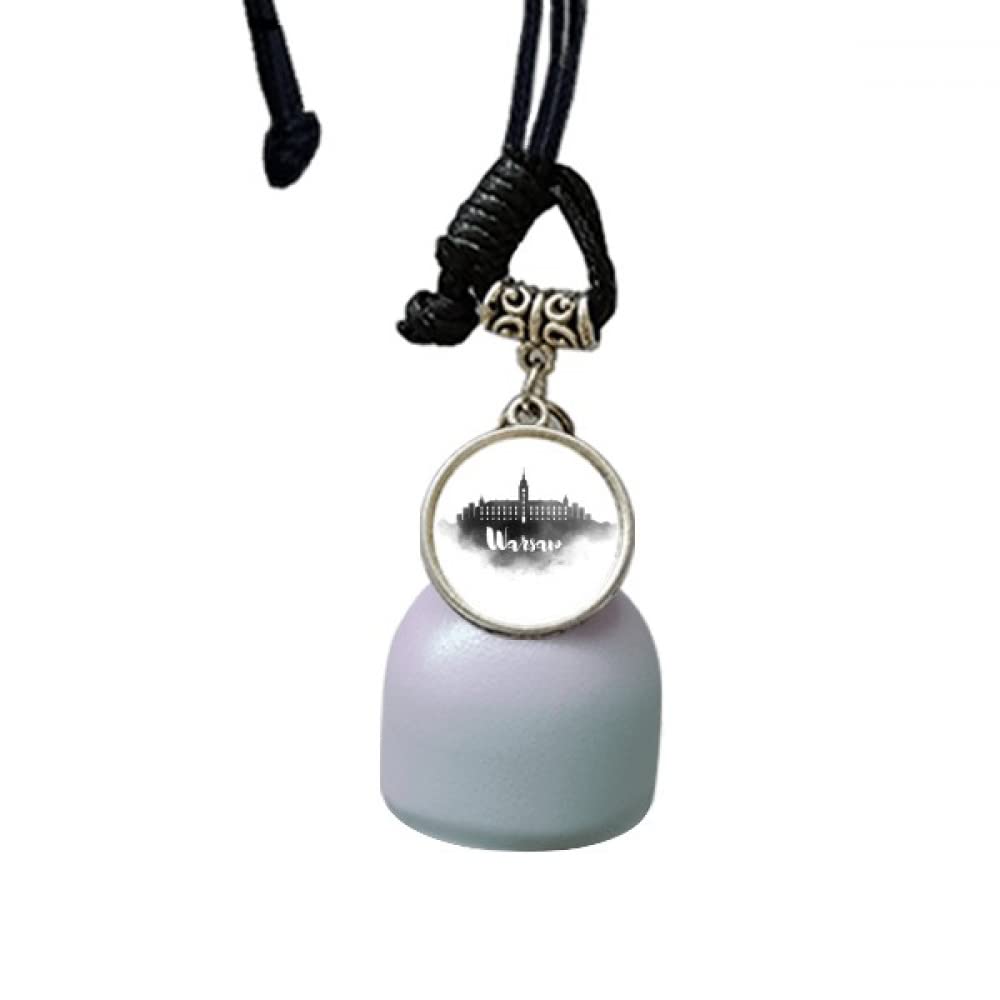 Campanilla de viento Varsovia Polonia colgante coche diseño tinta