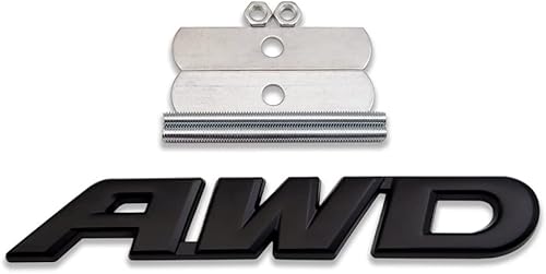 Miniatura 10 de Emblema de metal 3D de la parrilla delantera del coche con logotipo de AWD de tracción total 4 x 4, repuesto deportivo todoterreno para vehículo