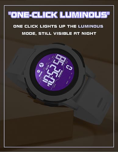Diditime DIDITIME-SANDA-BLACK Sports Digital Watch For Men Tactical Watches With Pedometer Waterproof Watch For Women/Men Fitness Watch Work Watch Outdoors Military Watches Mens Wrist Watches thumb #3