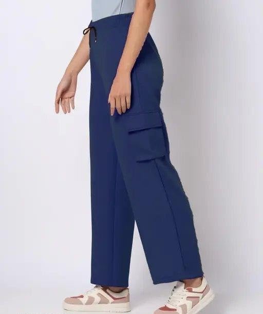 Image of Women Cargo Pants 4 Pocket Design Casual Comfortable Utility Style Everyday Travel Outdoor Outfit