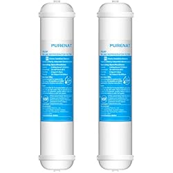 Inline Water Filter for Refrigerator and Ice Maker(2 Pack),1/4
