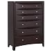 Phoenix 6-Drawer Chest Cappuccino