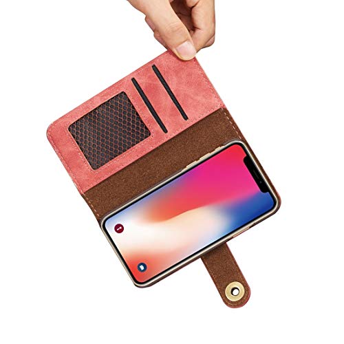 Cuir housse holster au design rétro avec rangements pour cartes