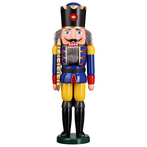 Seiffener Volkskunst Nussknacker Holzfigur Holz König Figur Höhe 50...
