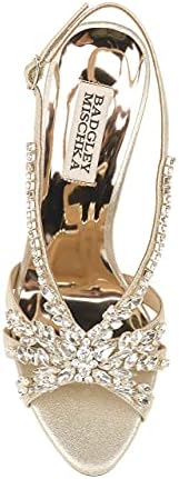 Badgley Mischka Women's Jacqueline II Heeled Sandal, Platino, 7 M US | Image 5
