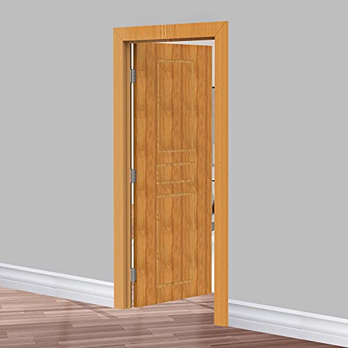 XFORT 4 Inch (100mm) Satin Chrome Ball Bearing Hinges, Steel Door Hinge for Wooden Doors (1.5 works) - Image 4